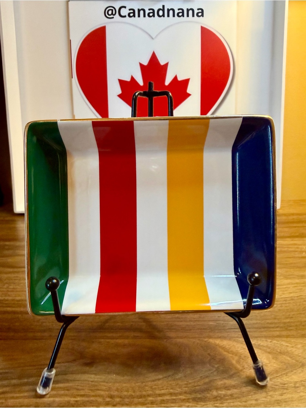 Hudson's Bay Company Striped Ceramic Soap/Trinket Dish